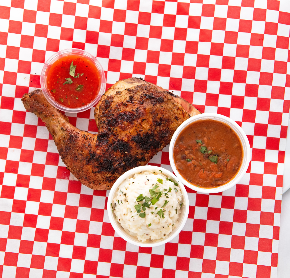 santa maria style chicken leg quarter